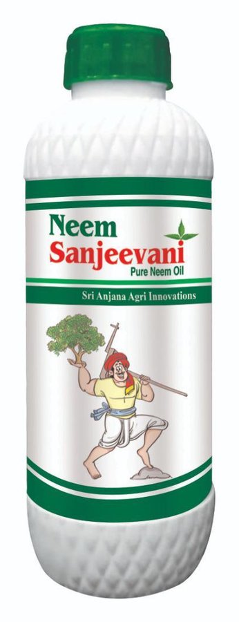 Neem Sanjeevani Pure Neem Oil bottle by Sri Anjana Agri Innovations
